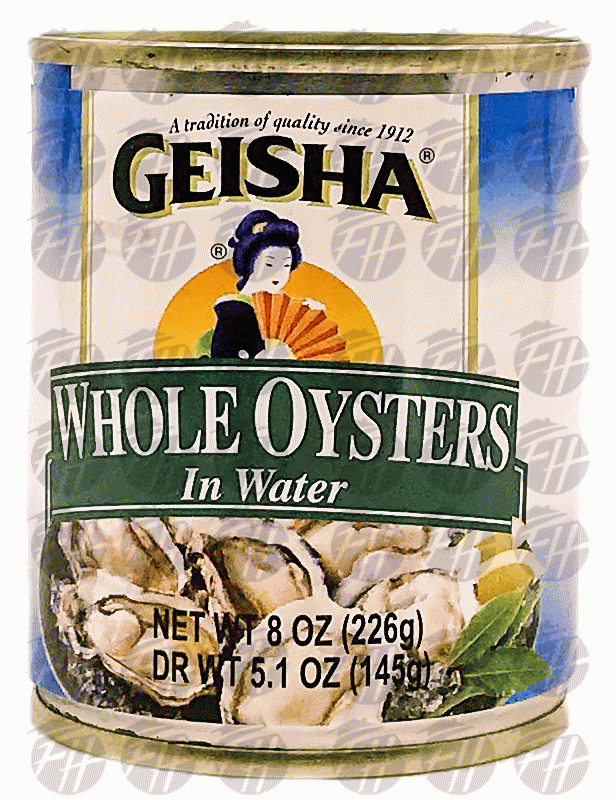 Geisha Oysters Whole In Water Full-Size Picture